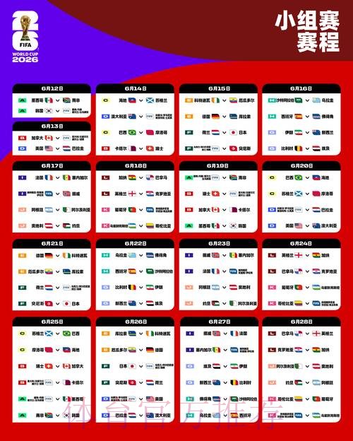 2026世界杯赛程完整版高清直播在哪里看 2026世界杯赛程完整版高清直播在哪里看